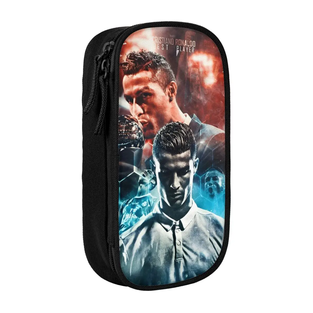 CR7 Football Soccer Pencil Case - Big Capacity School and Cosmetic Organizer