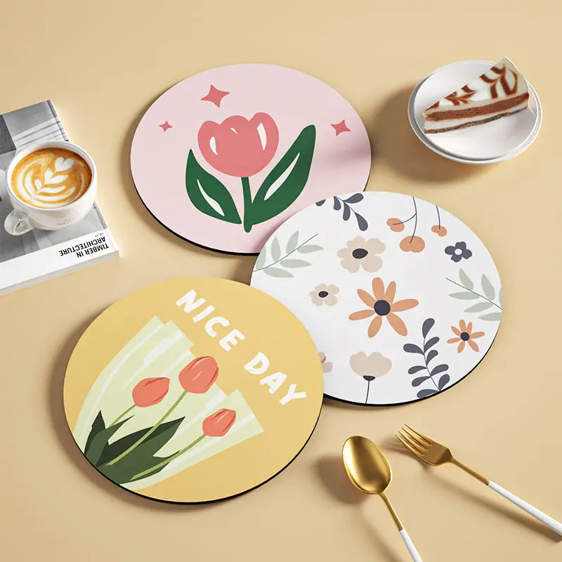 Ins-Fresh-Flower-Cup-Mat-Table-Pot-Exquisite-Anti-Hot-Mat-Small-Mat ...