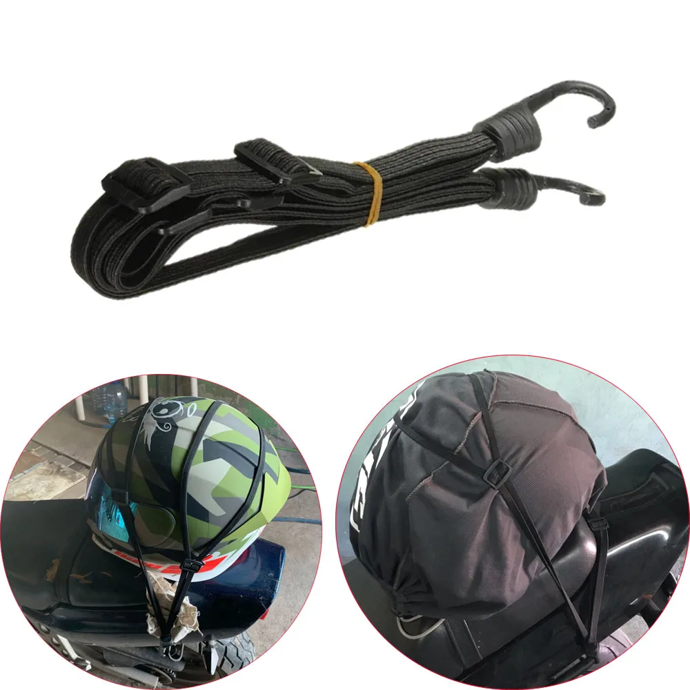 60cm Motorcycle Helmet Rope Net Bike Luggage Strap Hook Elastic Universal Motos Helmet Tape String Accessories