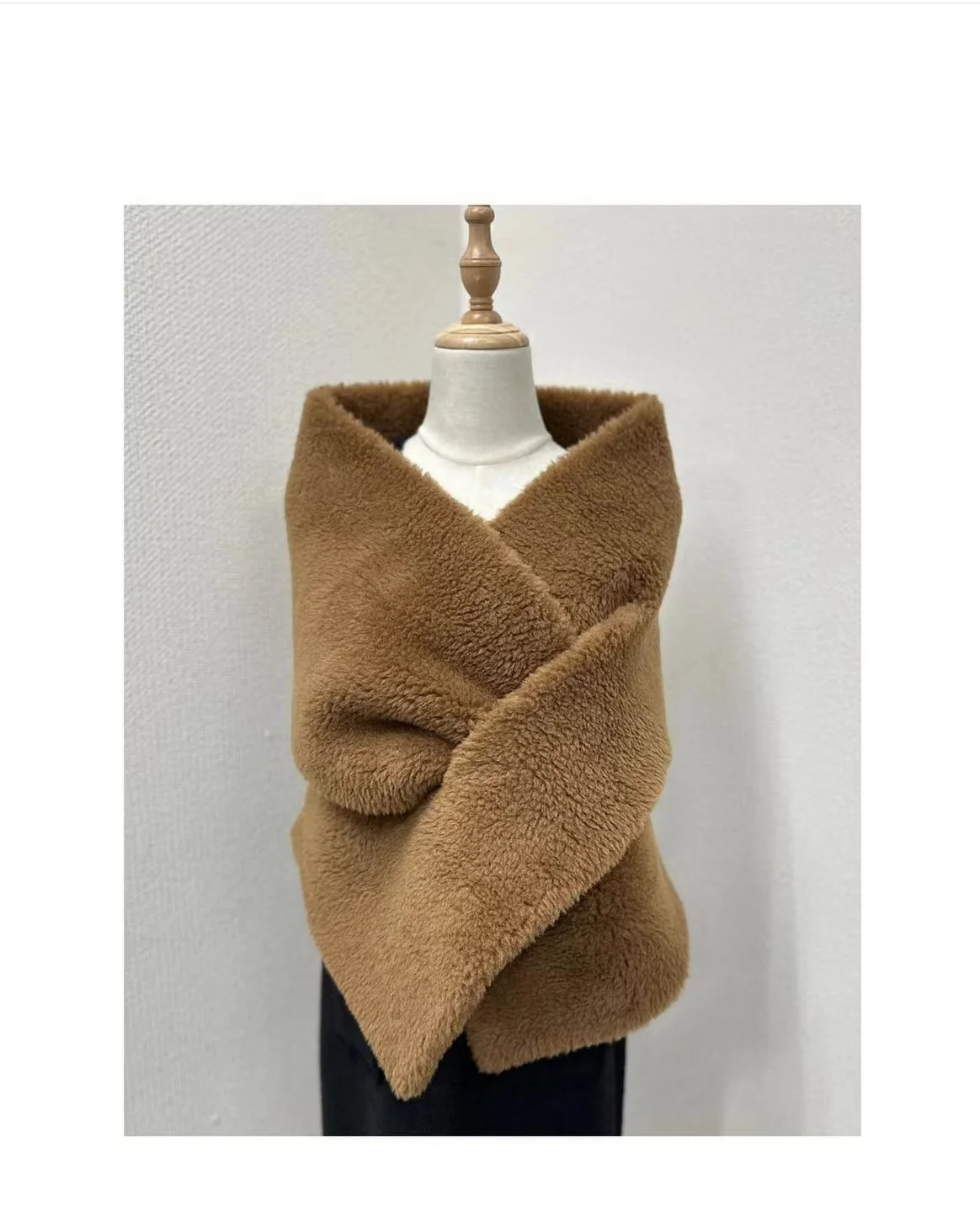 2023 New Teddy FUR real Alpaca women autumn winter Scarf Women Luxury Brand Women\'s Fashion Wraps Soft Shawl Poncho