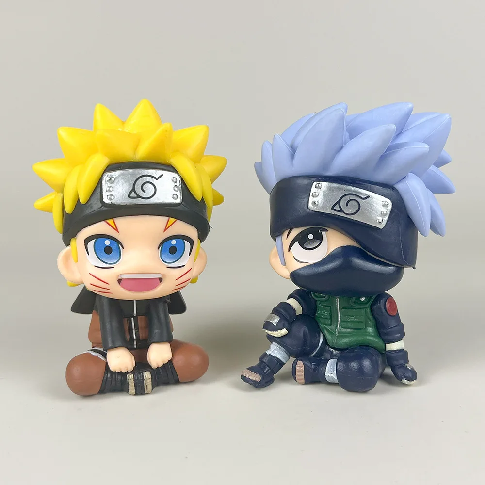 

Наконечник Naruto Kakashi Kartoon Q версия сидящий Наруто Sasuke автомобильное украшение искусственная модель аниме