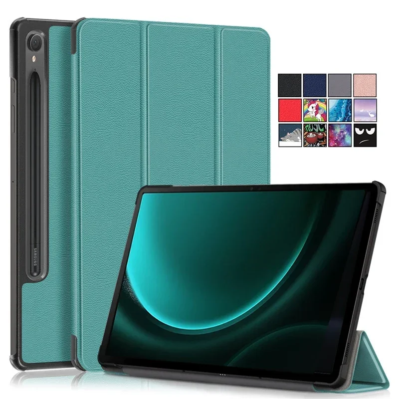Capa para Tablet Smart Folio Magnética Suporte Dobrável Samsung Galaxy Tab s9 fe S9fe 10.9 2023