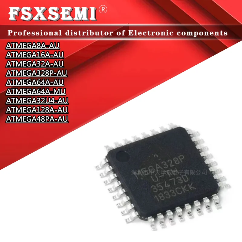 1pcs ATMEGA8A AU ATMEGA16A AU ATMEGA32A AU ATMEGA328P AU ATMEGA64A AU ...