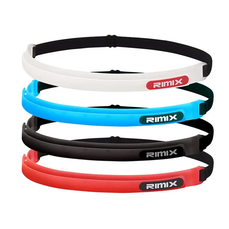 Anti-slip Elastic Headband Rubber Yoga Hair Bands For Women Men Running Fitness Sports Football Stretch Sweatband Candy Color sports headbands