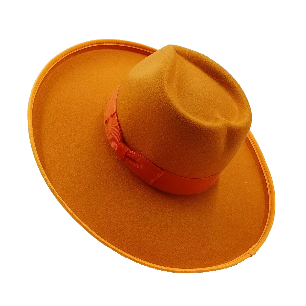 10cm Liebes hut Fedora neue Rose rot Großhandel Fedora erhöhte Krempe monochrom neue Jazz Hut Winter breite Krempe Hut Sombrero Mujer – Detail 7