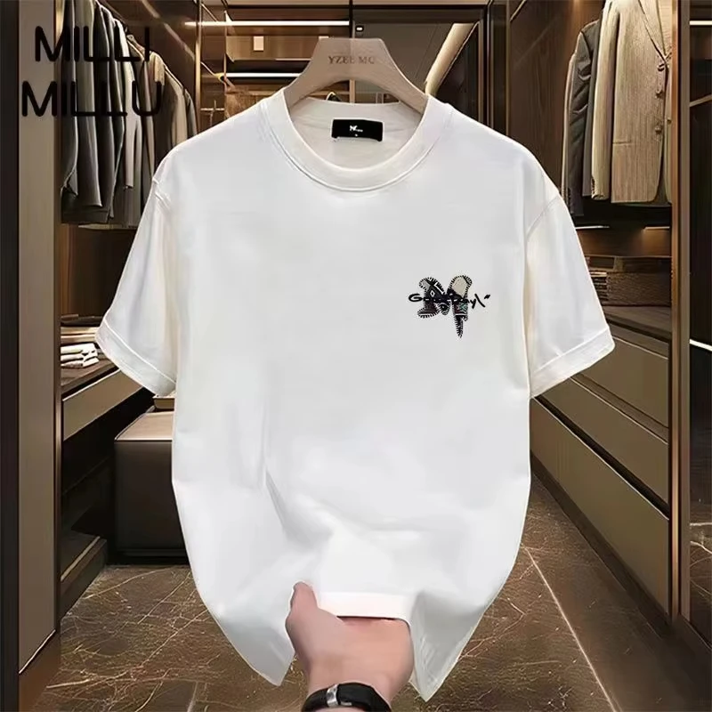 تي شيرت قطني يتطابق مع كل شيء للرجال، تي شيرت مطبو...