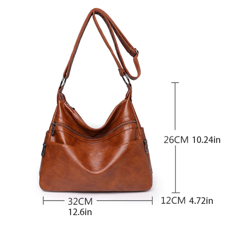 Women's crossbody bag - adjustable shoulder strap, daily use, multifunctional shoulder bag, durable and smooth surface
