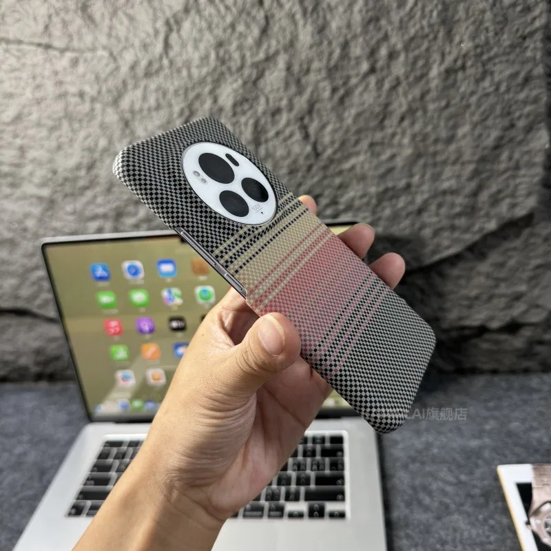 Ultra Thin Matte Carbon Fibre Stripe Sunset Series Shockproof Phone Case