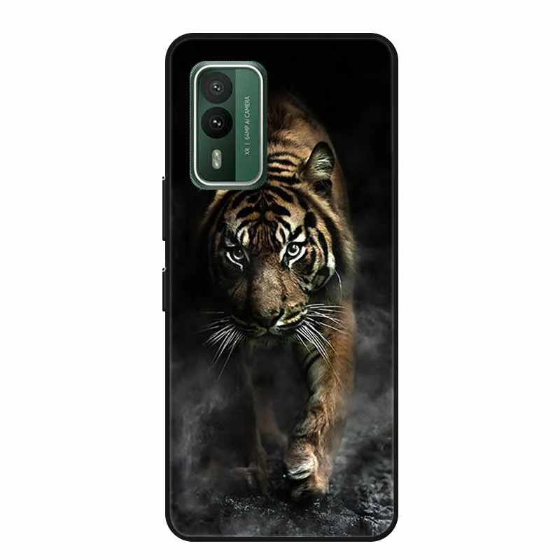 Popular Black Silicone Soft Back Cover Case - Stylish Picture Design