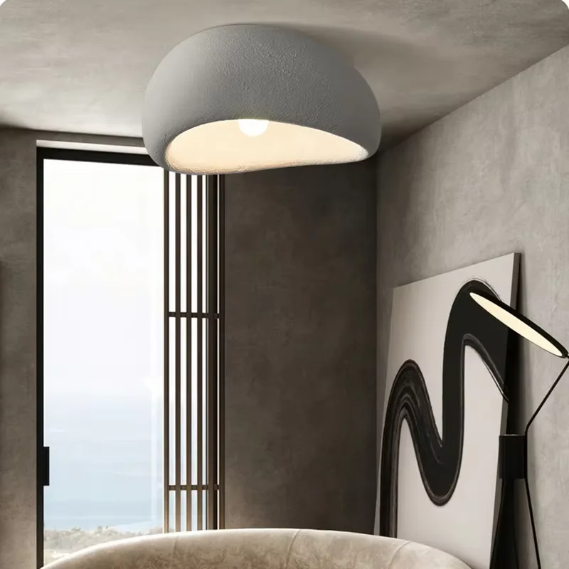 Nordic Wabi Sabi Led Ceiling Lamps Minimalist Ceiling Light for Living Room Modern Bedroom Home Decor ceiling chandelier Fixture