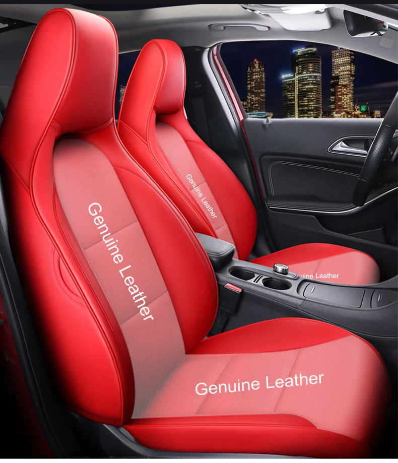 메르세데스 벤츠 CLA CLA200 CLA250 GLA GLA200 5인승 차량용 맞춤 제작 고급 가죽 시트 커버