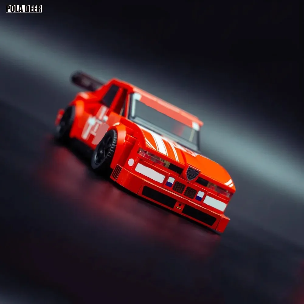 MOC 379PCS DIY Champion RV serie Alfa 155 V6 TI DTM Kreative persönlichkeit Bausteine Puzzle Montage Modell Spielzeug festival geschenk – Detail 8
