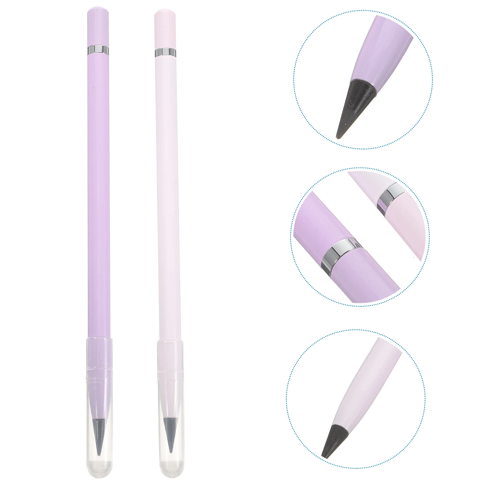 

2 Pcs Erasers for Kids Inkless Pencil Replaceable Inkless Pencils Everlasting Not Old Wood Without Ink Non