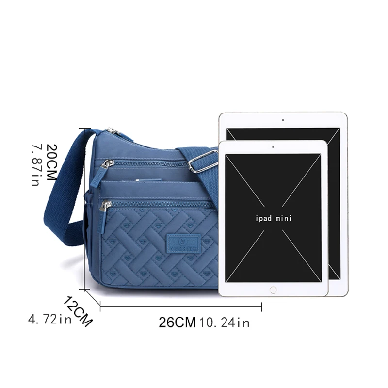 Ladies' Shoulder Bag - Adjustable Shoulder Strap, Zipper Closure, Available in Multiple Colors, Casual Travel Bag, Mommy Bag