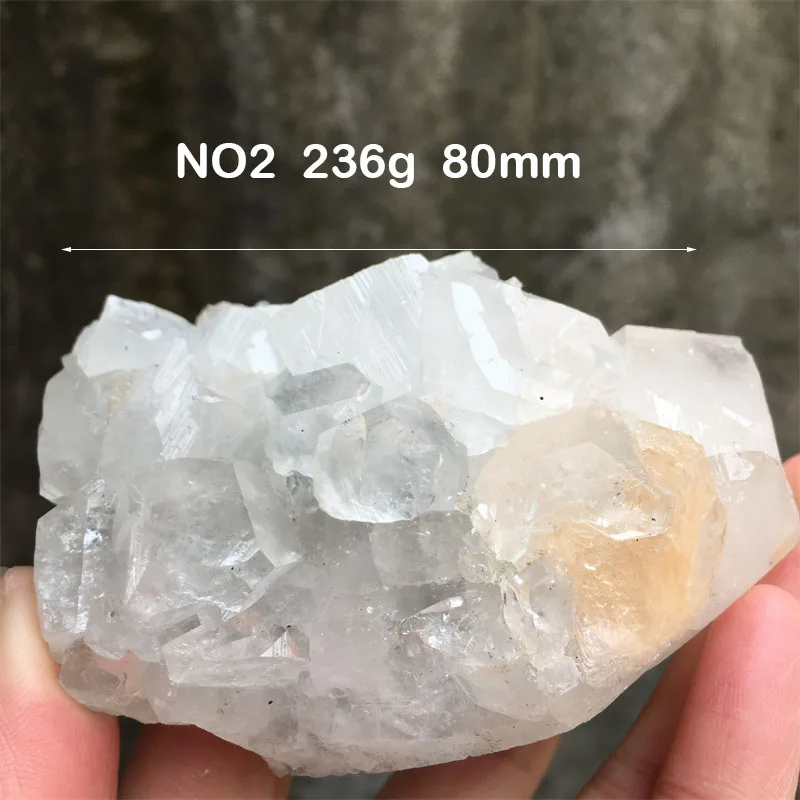 Natural Stone Cluster Minerals Apophyllite Raw Shining Crystal Quartz Specimen Healing Crystals Room Decor Spirit Gifts#3 4