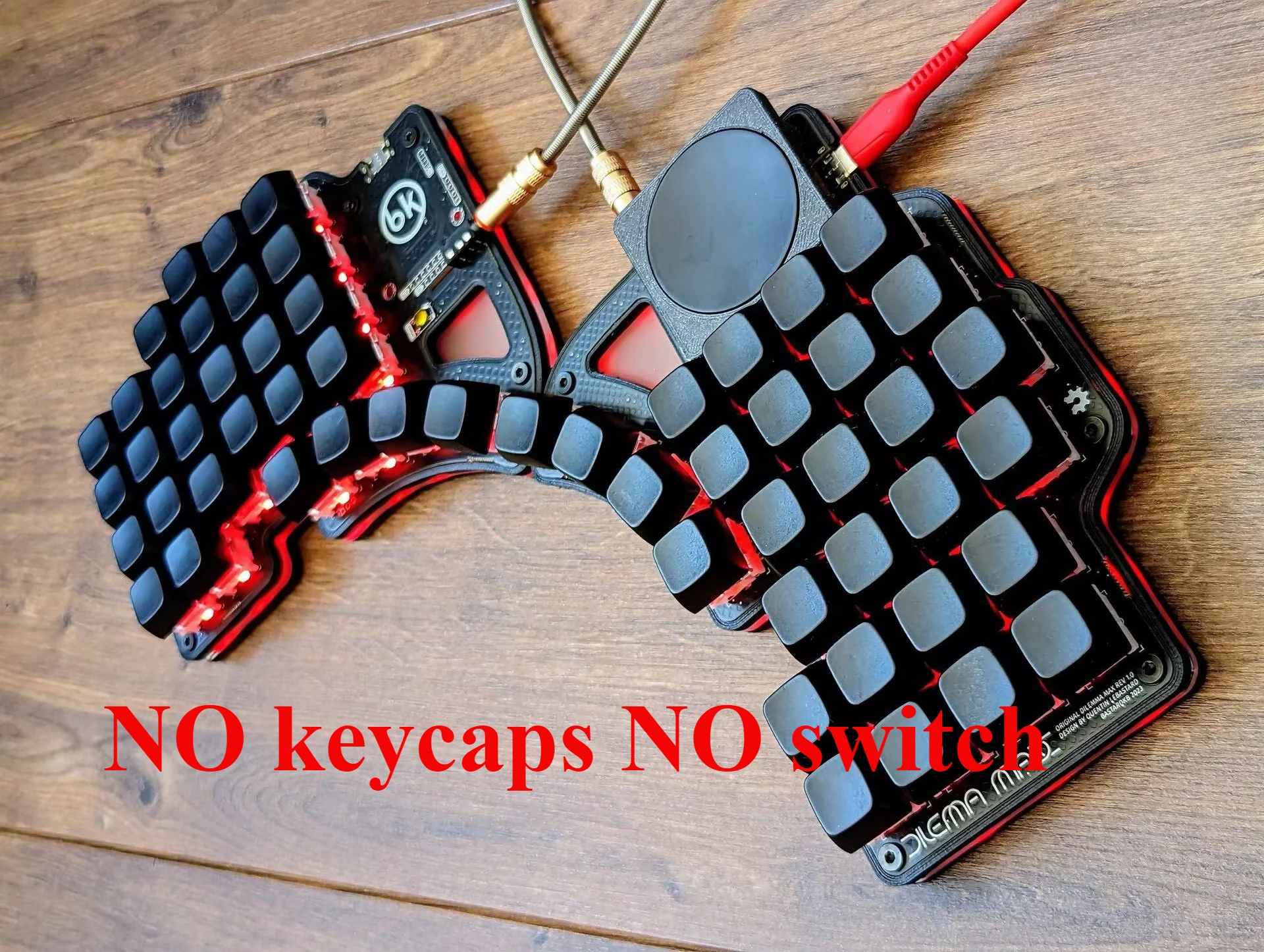 Dilemma Max Split Keyboard Kit Custom Wired Single-mode RGB Hot