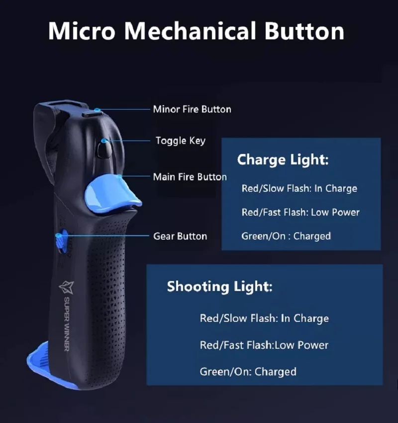 PUBG Gamepad Multi-function Button Z2 Trigger Wireless Joystick Mobile Gamepad Controller for Android&IOS