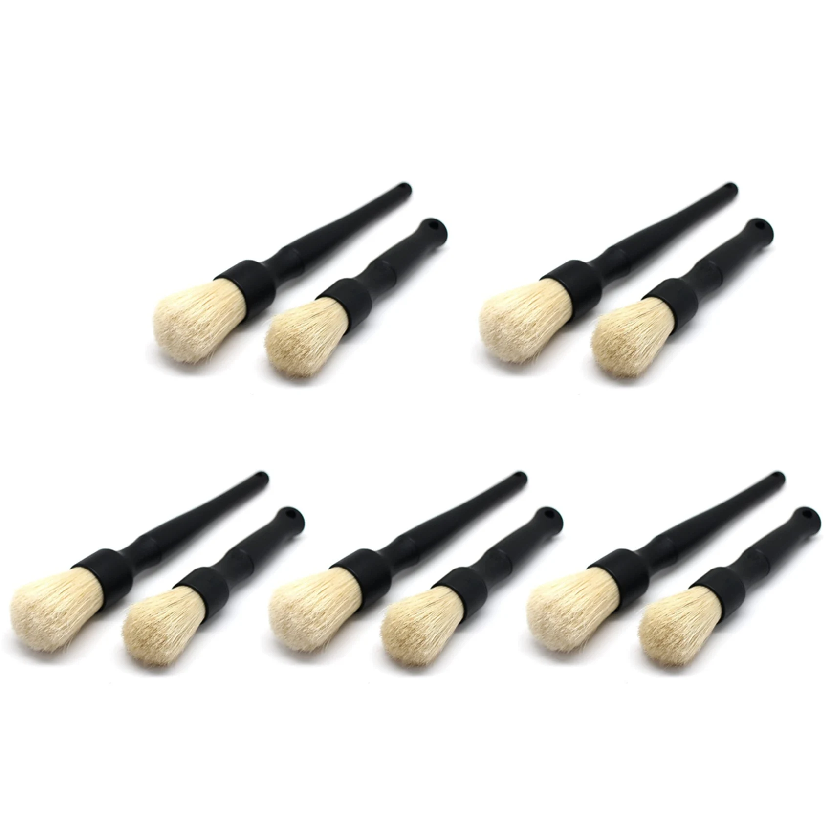 

10X Automobile Eye Shadow Brush Set, Gap Brush, Detail Brush, Cleaning Brush, Beauty Brush, Vehicle Cleaning Tool.