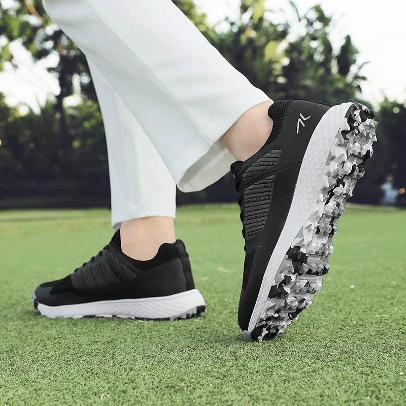 Golf Shoes Men Comfortable Casual Golfers Sneakers Outdoor Walking Footwears Anti Slip Athletic Tennis Non Slip Golfing Shoes 6