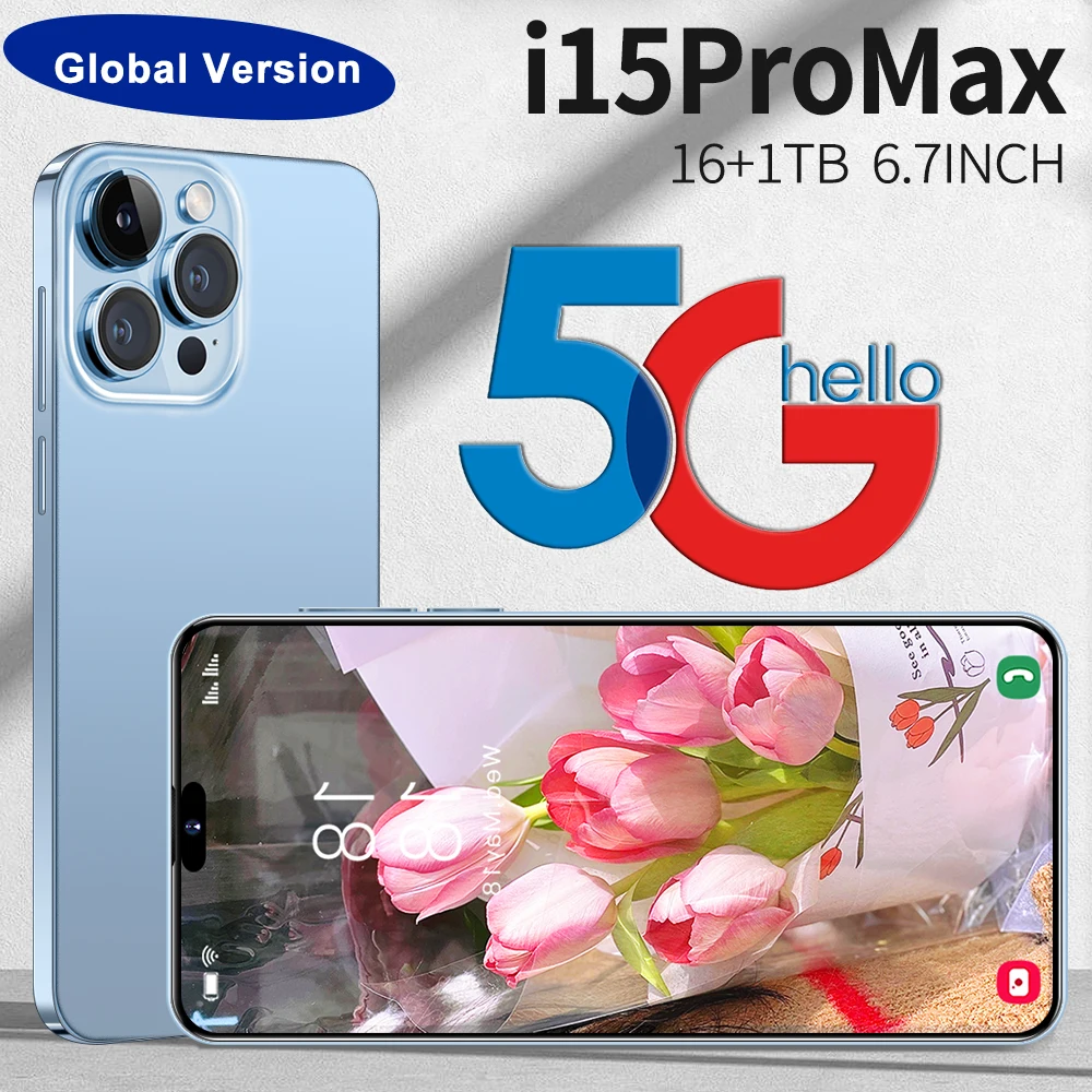 Tel-fono-Inteligente-i15-Pro-Max-Smartphone-con-pantalla-completa-de-6 ...