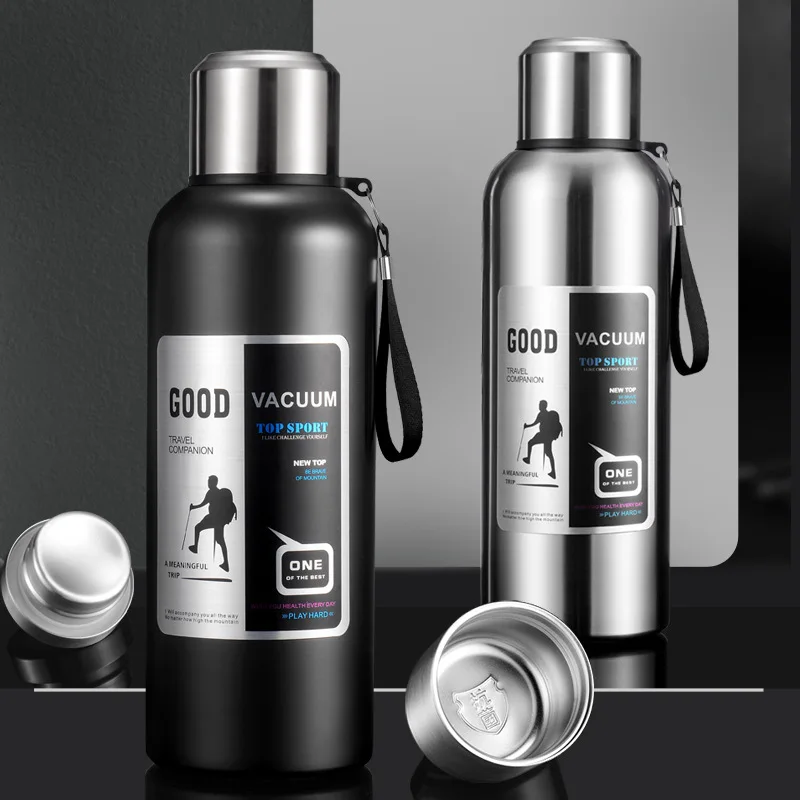 

Steel Temperature 0.5-2L Cup Water With Vacuum Stainless Flask Lid Thermal Display 316 Bottle Coffee