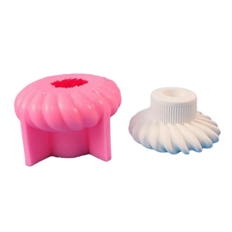 

Spiraled Striped Holder Molds Spiraled Candlestick Molds F1CC