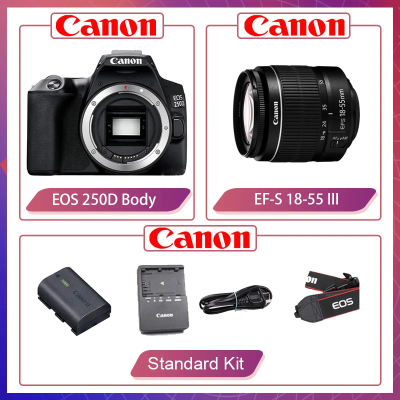 Canon EOS 250D Rebel SL3 200D II APS-C デジタル一眼レフデジタル