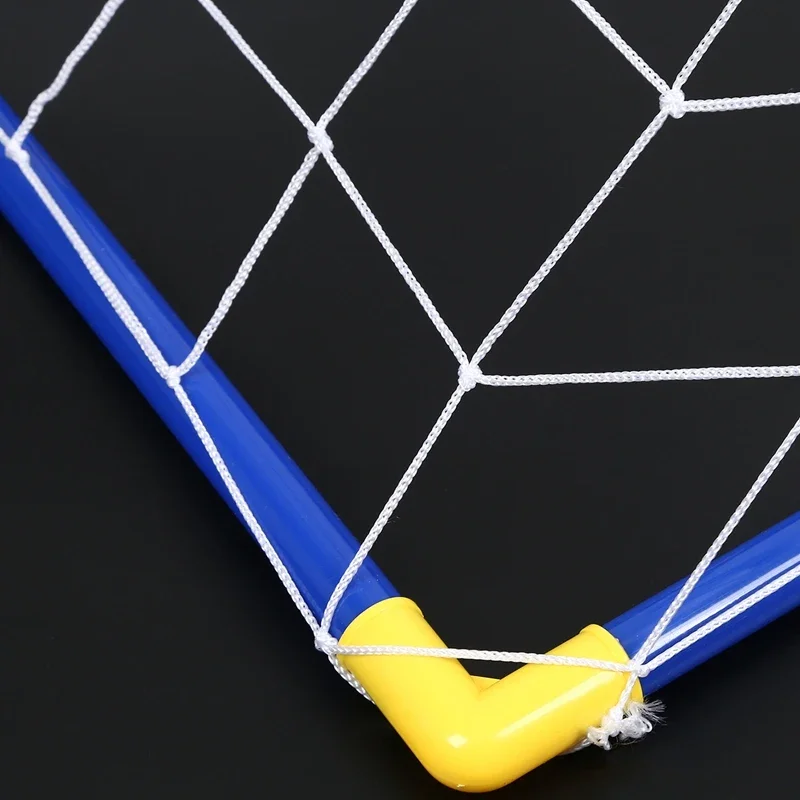 Indoor mini folding football soccer ball goal post net set pump kids sport outdoor home game toy child birthday gift plastic
