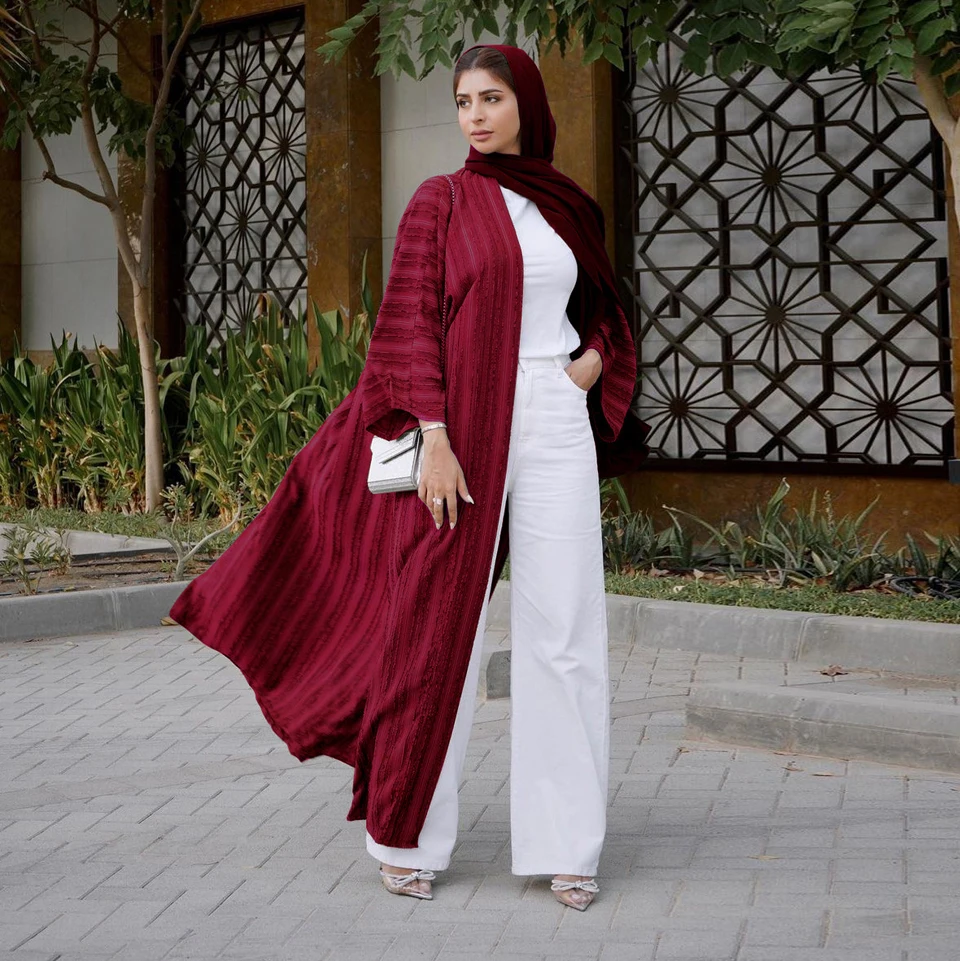 Open Abaya Women Eid Turkey Kaftan Dubai Luxury Muslim Fashion Clothing Islam Robe Femme Musulmane African Dress Kimono Caftan