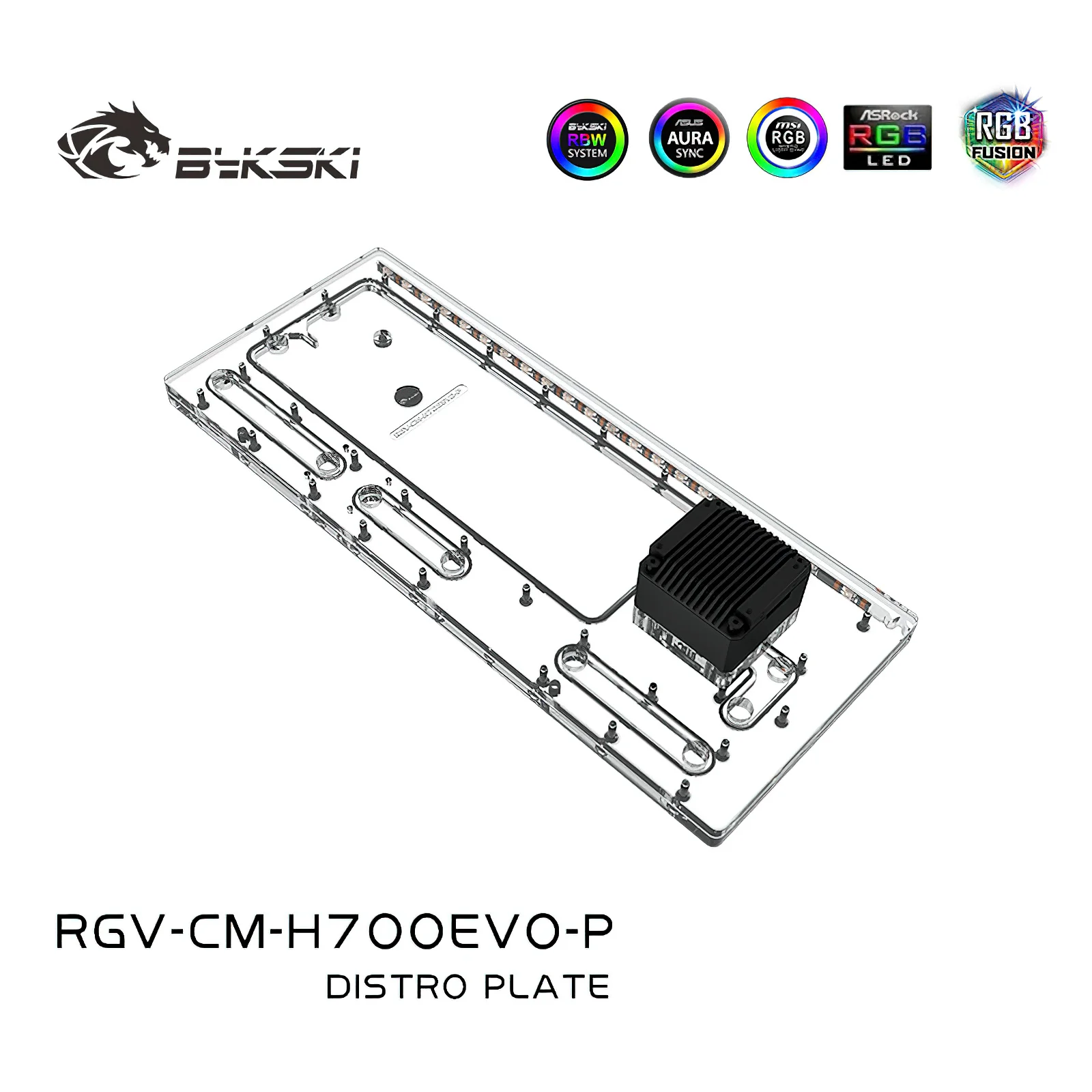 Bykski Distro Plate Reservior Per Cooler Mater Haf 700Evo Chassis Case Rgv-Cm-H700Evo-P