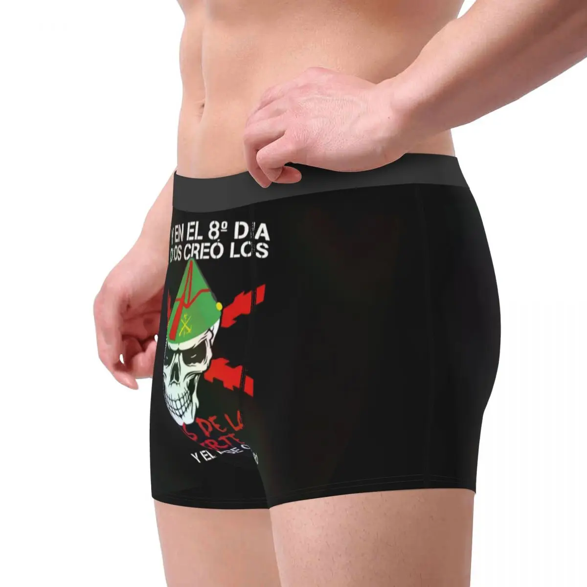 Male Fashion Spanish Legion Underwear Spain Coat of Arms Boxer Briefs Stretch Shorts Panties Underpants 3
