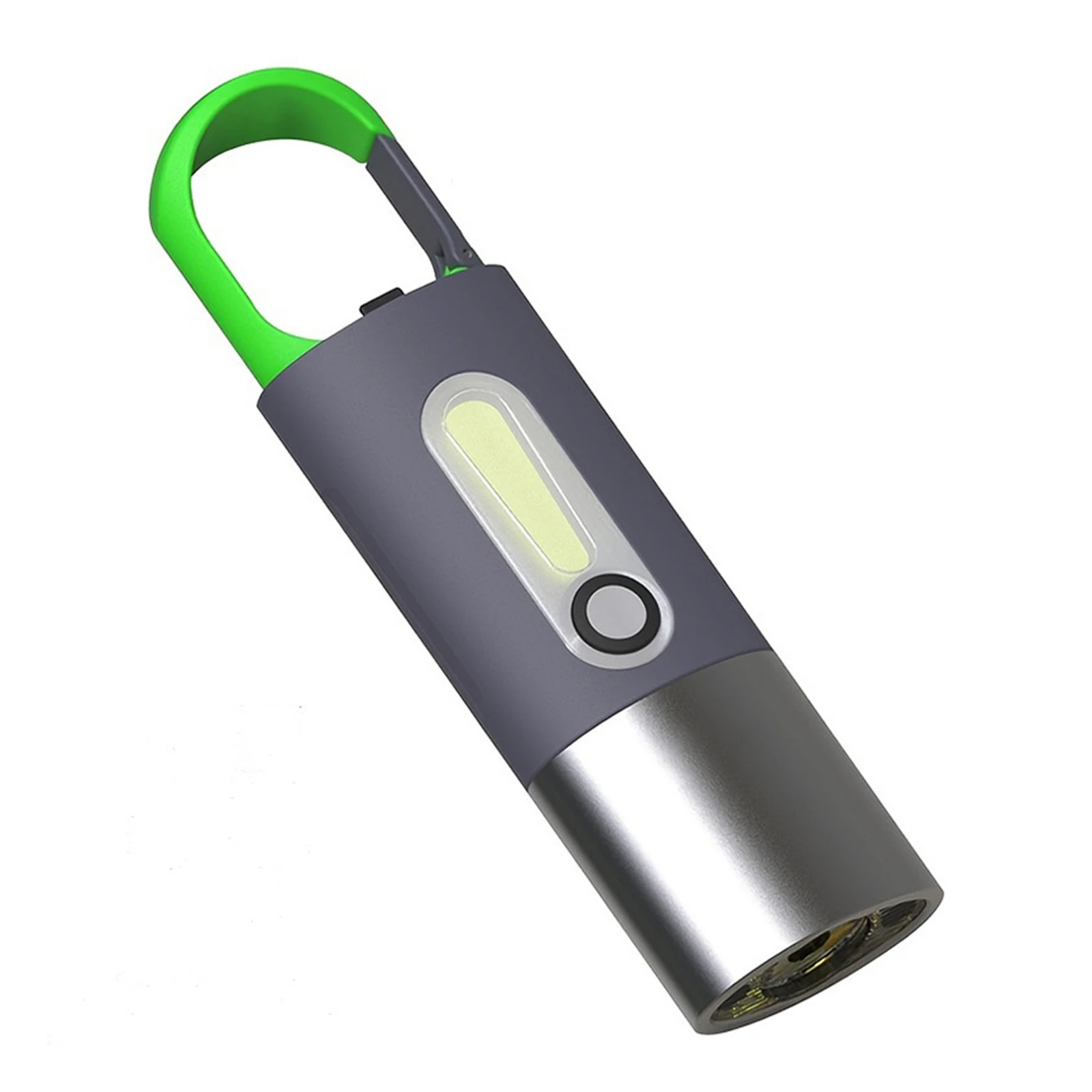 LED COB 휴대용 램프, 강한 빛, USB 미니 포켓 토치, 4 가지 모드, 300mAh, C 타입 충전, 방수, 낚시 등반 조명