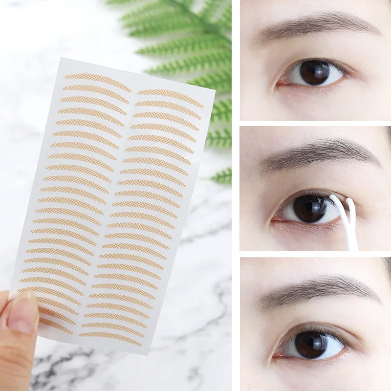 

Invisible Eyelid Sticker Double Eyelid Stickers Transparent Self Adhesive Mesh-Lace Eye Tape Sticker Ladies Eye Makeup Tools
