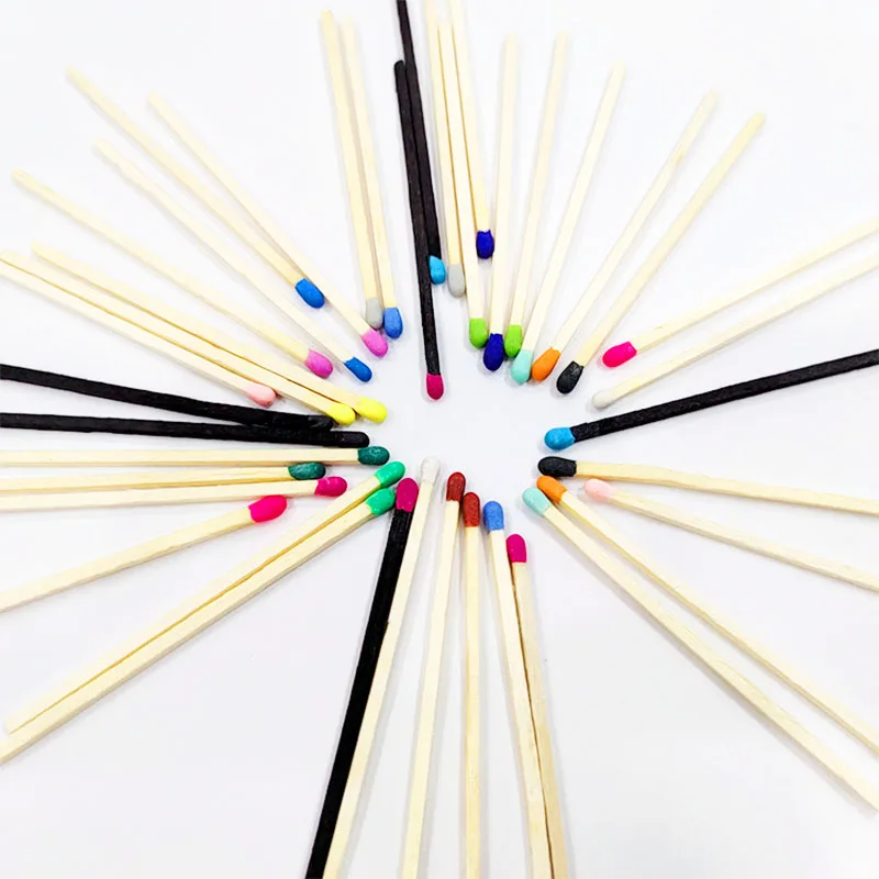 Description Picture 4 of item80pcs Various Size Colorful Match-Head Safety Lighting Life Tool Matches for Birthday Candles Cigar & Creative Aromatherafy Gift