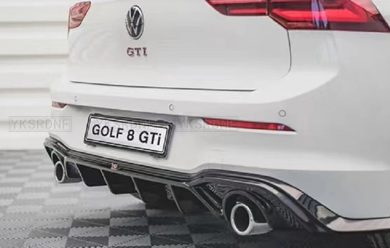 Car Bumper Spoiler Rear Side Splitter Spoiler Lip For Volkswagen Golf 8 GTI Max