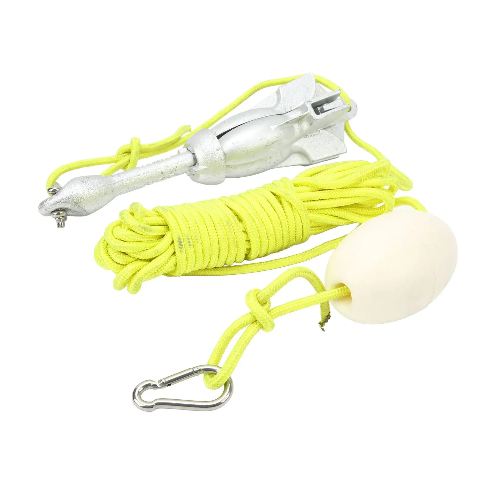 Carbon Steel Anchor Kit for Kayaks-Foldable, Easy Connection, 4 Claw Design, Strong Holding Power-Ideal for Lake Use