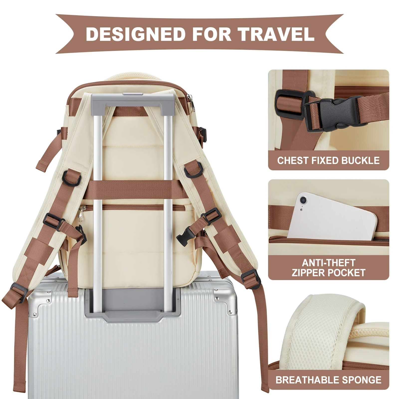 Travel Backpack for Women, Cabin Bag Ryanair 40x20x25 Personalized Backpack Carry On Easyjet Hand Luggage 45x36x20 Backpack Men