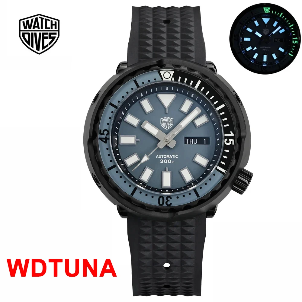 

Watchdives Tuna Automatic Dive Watch NH36 automatic Movement PVD Coated Stainless Steel Case Wristwatch Sapphire Crystal Watches