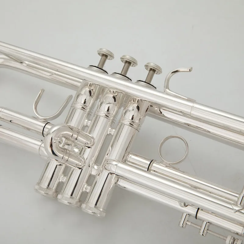 Bb Trumpet B Flat Brass Silver Plated 8335 Professional Trumpet Musical Instruments with Leather Case Made in Japan trumpet instrument