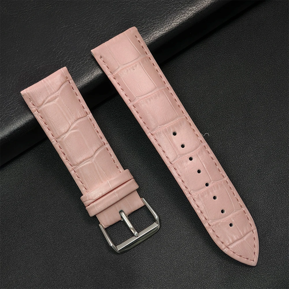 Luxury Leather Watch Strap - Premium Soft Band Replacement, 20mm/22mm