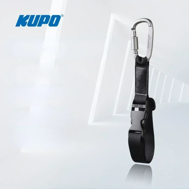 KUPO Gaffers 테이프 거치대 나일론 스트랩, 용수철 후크, 블랙, 다크 브라운 라벨, GT-2540BK GT-2540BN