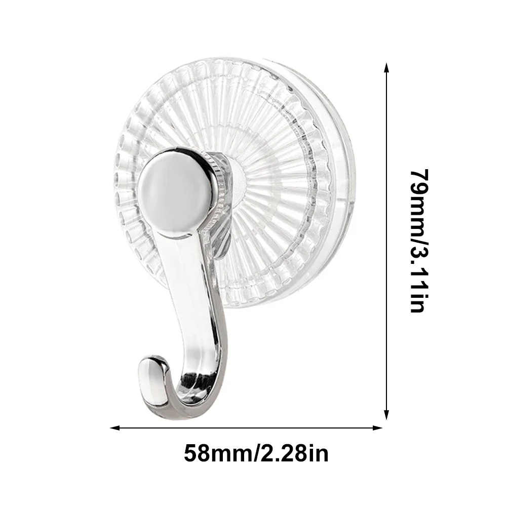 Suction Cup Hook Kitchen Wall Hook No Punching Nail Free Hanger Reusable Waterproof Shower Hook Towel Bath Ceiling Hook