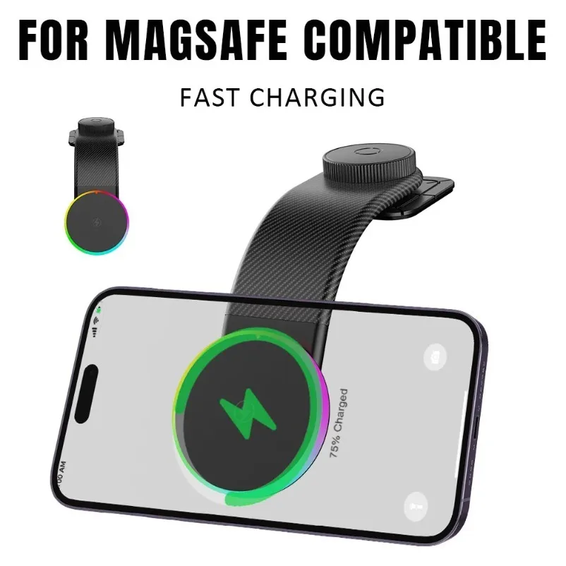 Car Charger Wireless Self-adhesive For iPhone Samsung Xiaomi