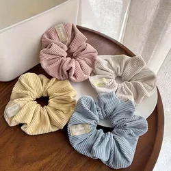 Elegant Corduroy Scrunchies Set - Versatile Hair Accessories Collection (4PC - Mix)