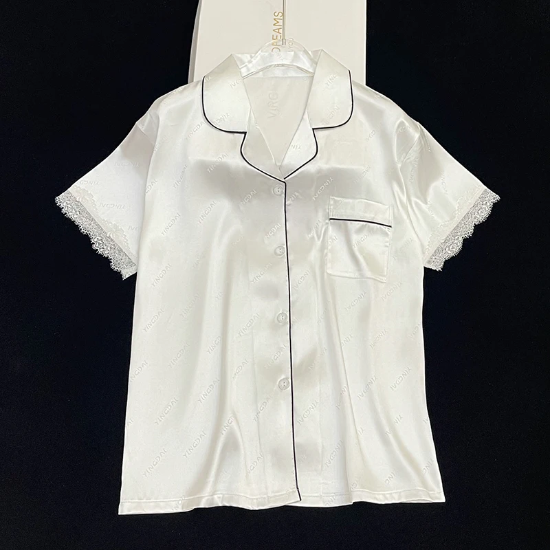 Youthful Popularity Sleep Wear Women Comfortable on the Body Silk Pajamas for Women Summer New Casual Pajama Suit for Women