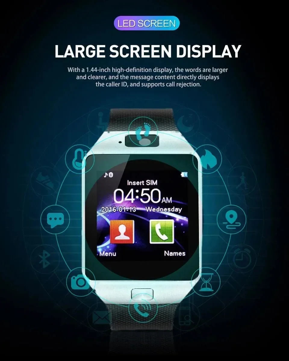 A Smart Watch With A Screen And Text