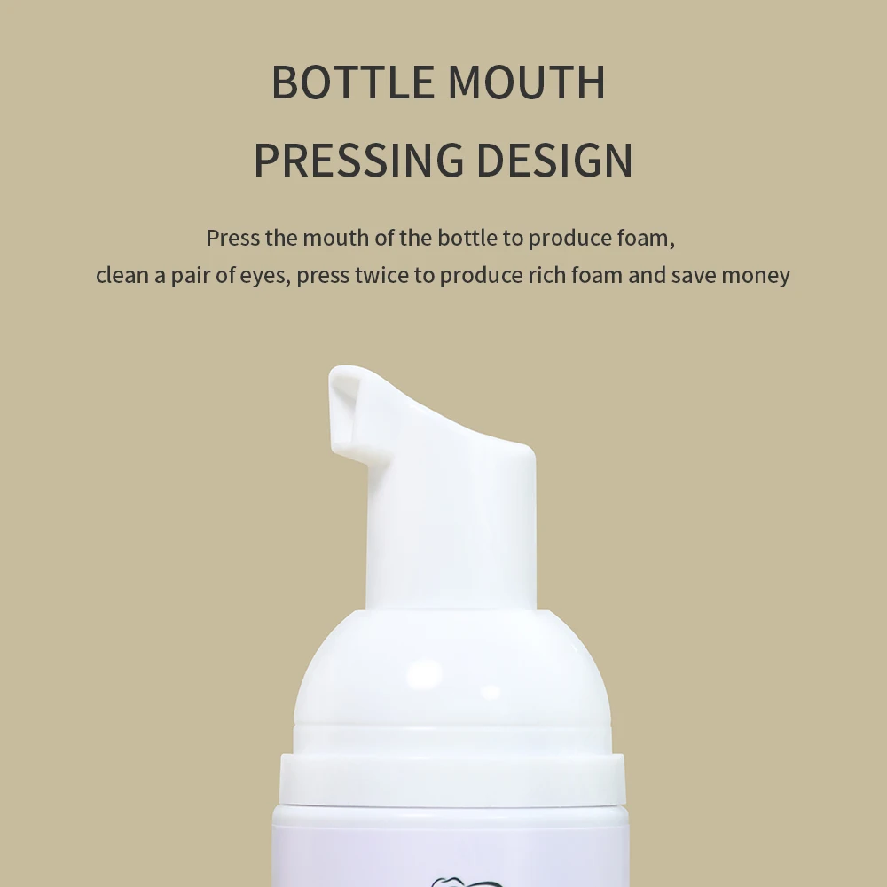 GLAMLASH  5Pcs 5ml Eyelash Foam Cleanser For Lash Extension Shampoo Concentrated With Empty Bottle 3