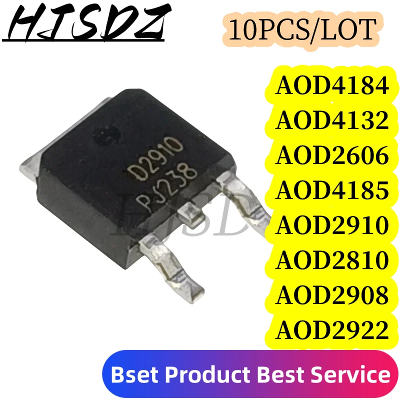 10PCS High-Performance TO-252 MOSFET Transistors