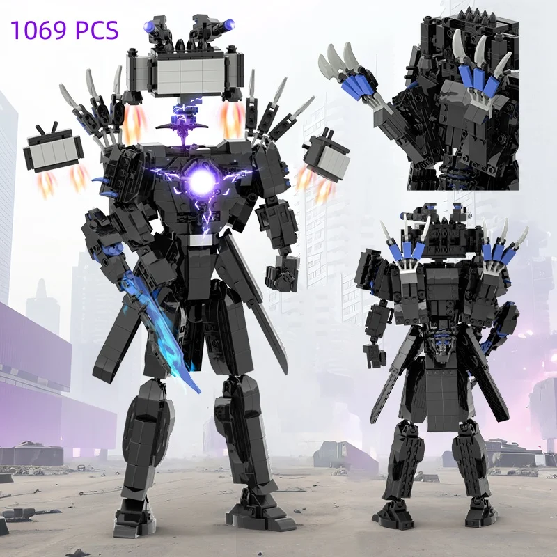 Nuovo Skibidi Toilet Speakerman Drill Man G-Man Construction Toy Titan Clock Man Cameraman Building Block Per Giocattoli Per Bambini Regalo Di Natale