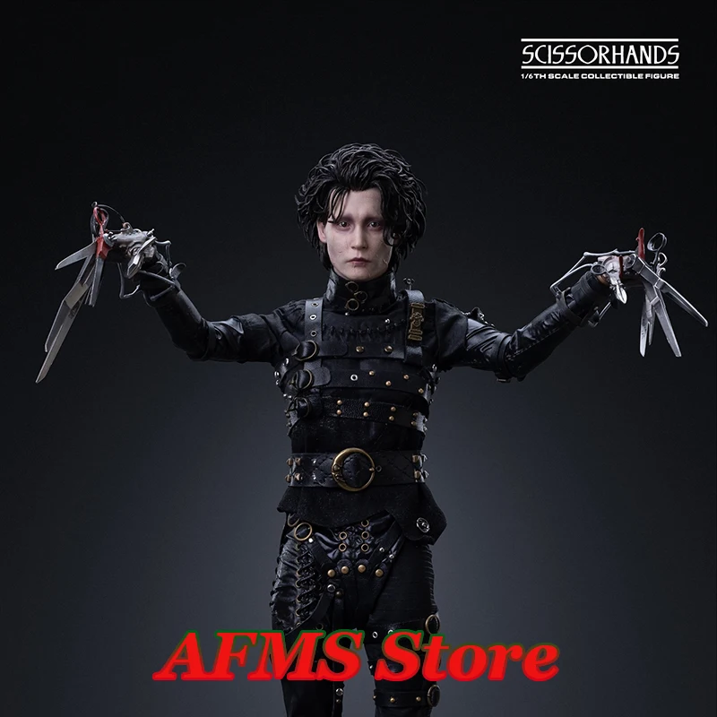 

Original Art Figures AF029 1/6 Men Soldier Scissorhands Edward Johnny Depp Dolls Full Doll Set 12'' Movable Body Collection Toy